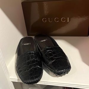 Stuart Weitzman Black Mules